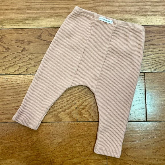 Ribbed pink baby legging - Picture 2 of 2